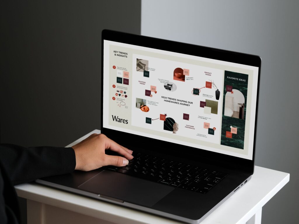 A presentation of brand visual, identity, and strategy.