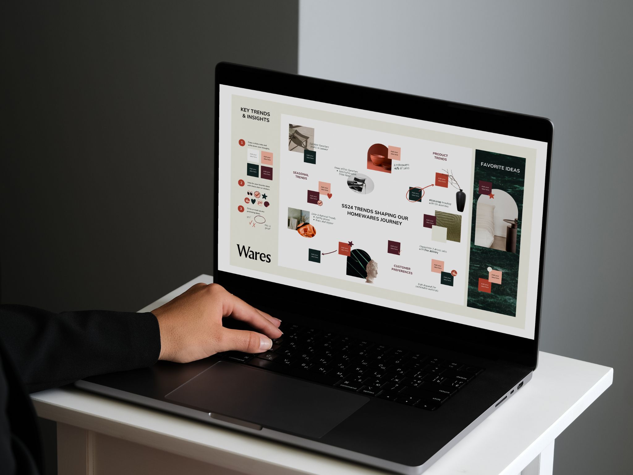 A presentation of brand visual, identity, and strategy.