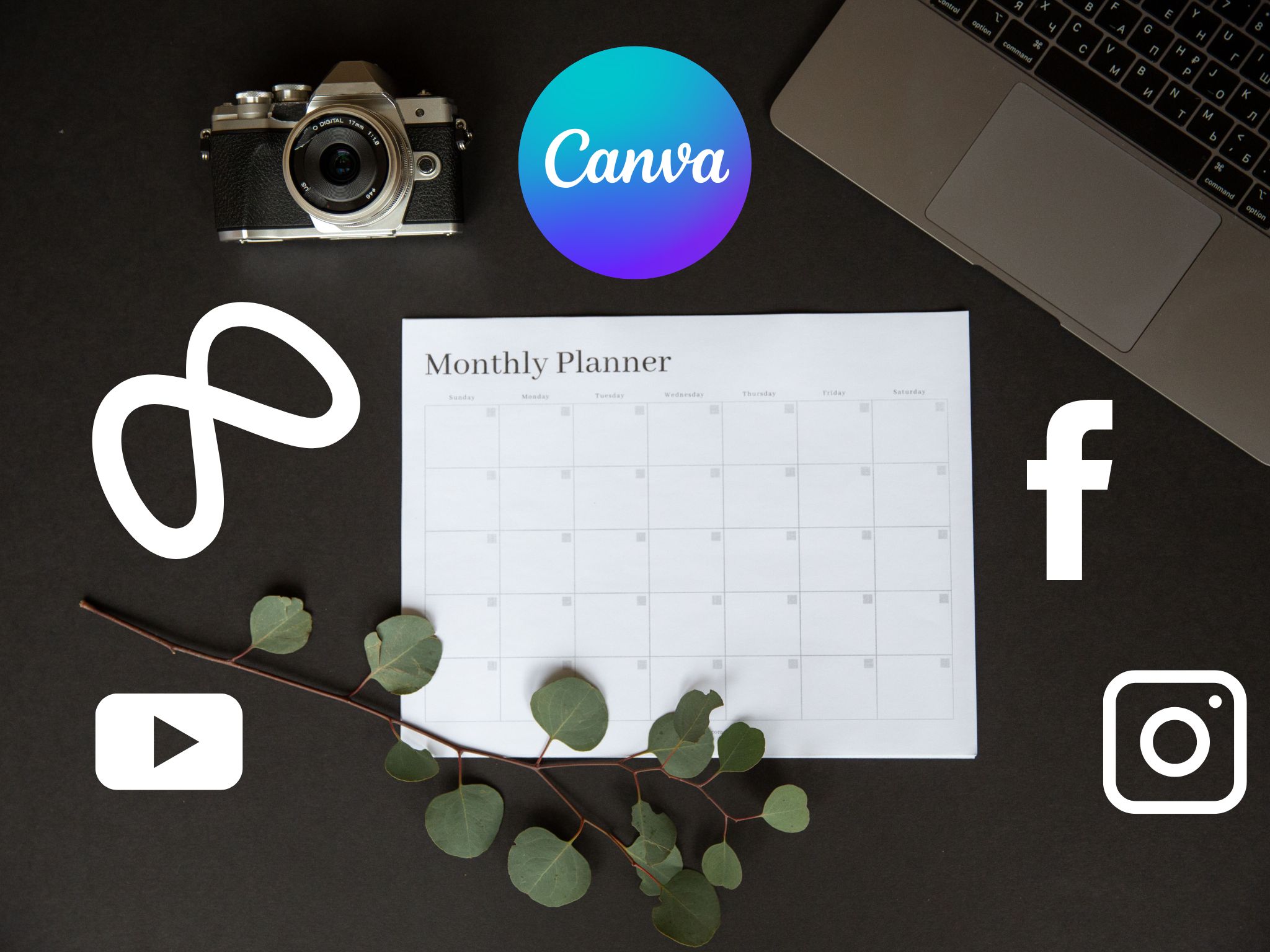 Monthly Marketing Plan with Social Media Platforms