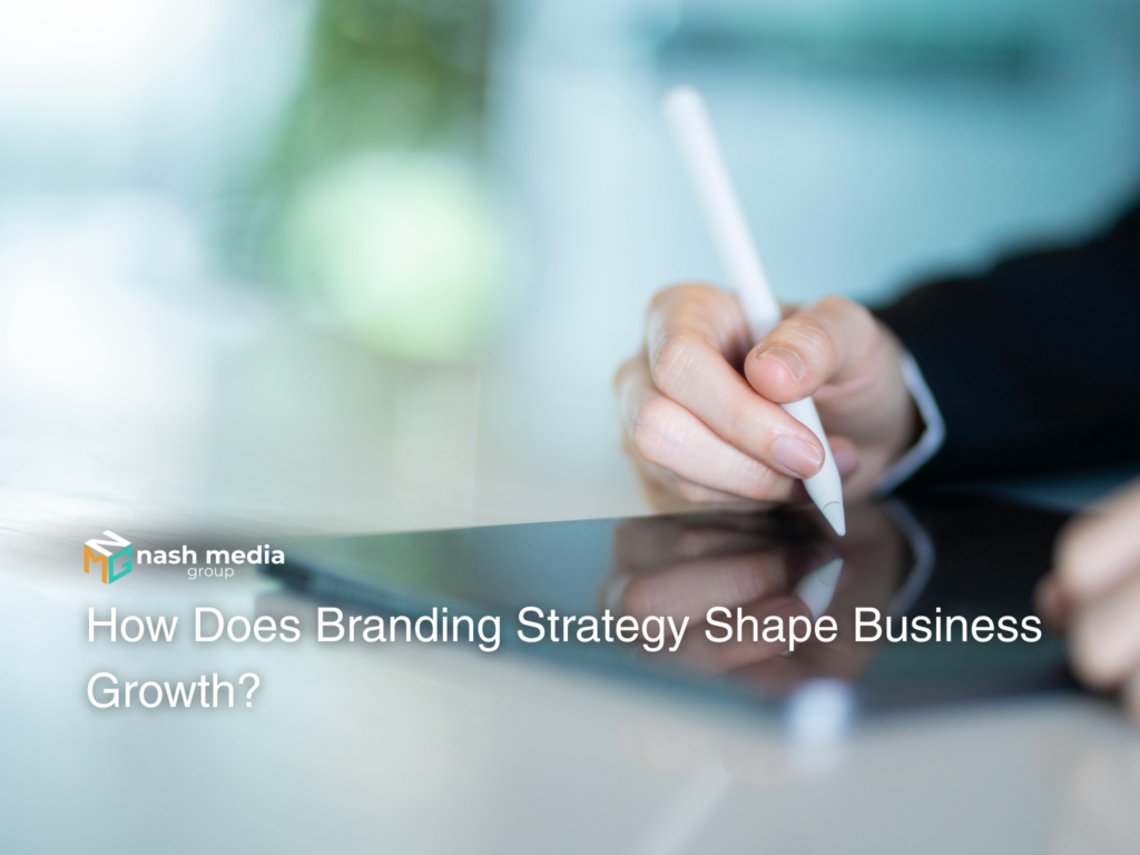 Business professional planning branding strategy for long term business growth