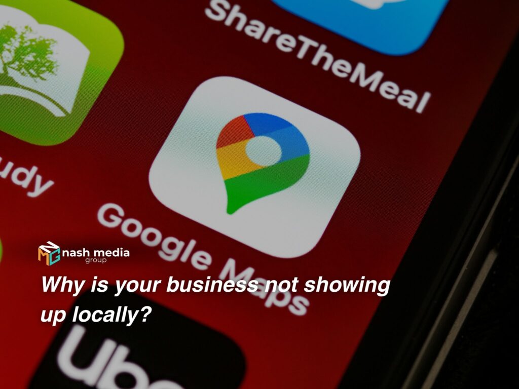 A mobile phone showing the Google Map application.