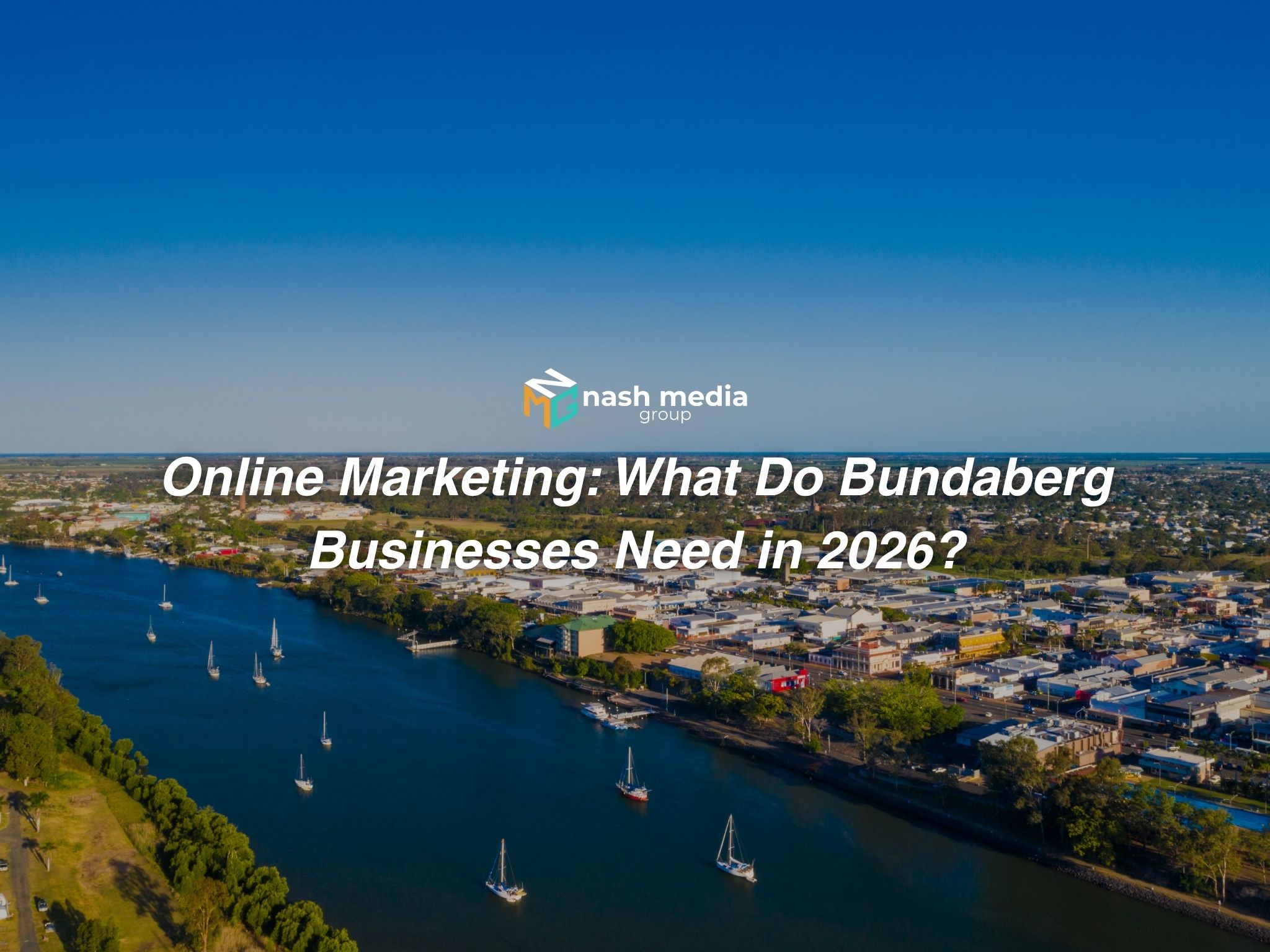 A top view shot of Bundaberg Burnett River