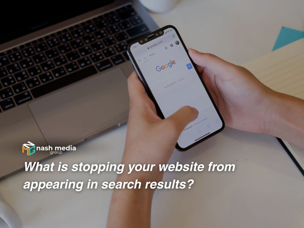 A person typing down on google search using his phone.