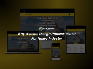 A set of mock ups for a Heavy Industry website